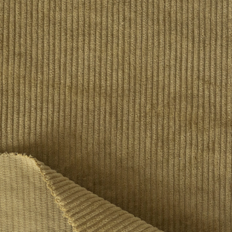Cotton-Spandex Piece-Dyed Corduroy Fabric